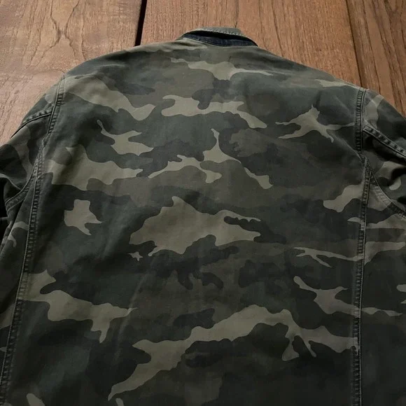 SER.O.YA Jacket Mens Medium Green Camo Military Field Coat Made In Italy SR103 - Picture 5 of 11